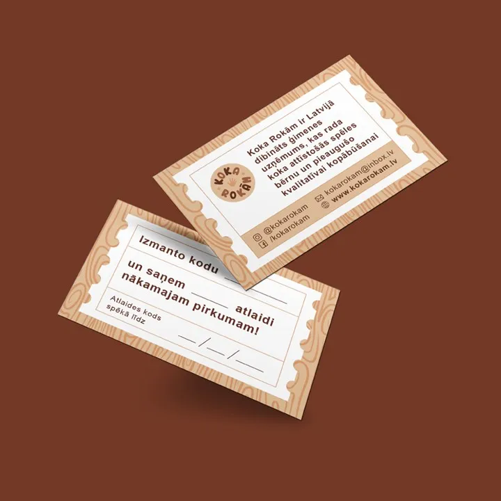 Business cards example for Koka Rokam