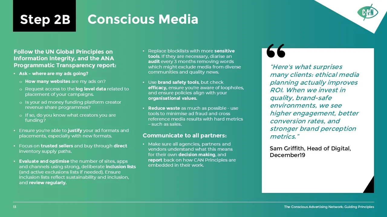 Example Slide CAN: Conscious Media Slide